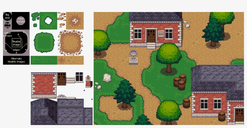 View Attachment 54349 On The Top Left Corner, The Tileset - Orthographic Tiles, transparent png download