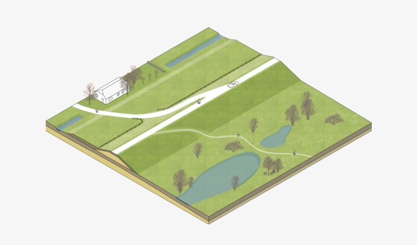 Example Of A Dike Type From The River Dikes - Grass, transparent png download