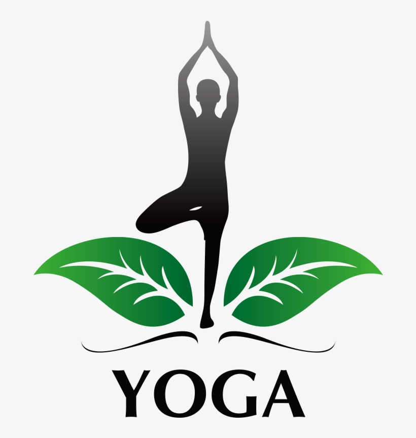 Tree Pose Green Leaves Yoga Logo Design Png Transparent Лого Йога