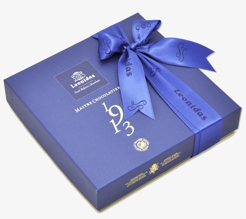 Medium Blue Signature Gift Box - Leonidas Belgian Chocolates Leonidas Chocolates - Heritage, transparent png download