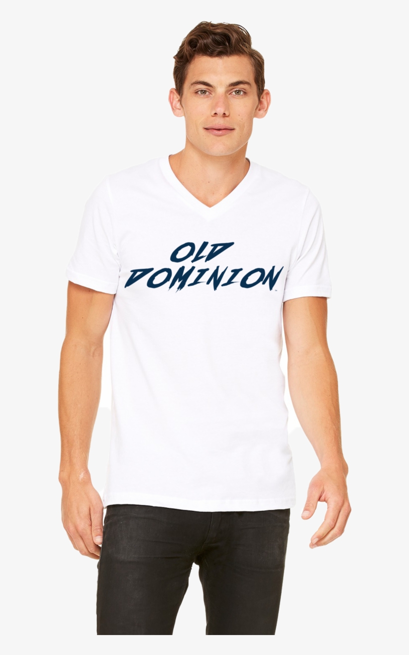 Old Dominion Monarchs Men's 80's V-neck Tee - Men's Jersey Short Sleeve Ringer Tee, transparent png download
