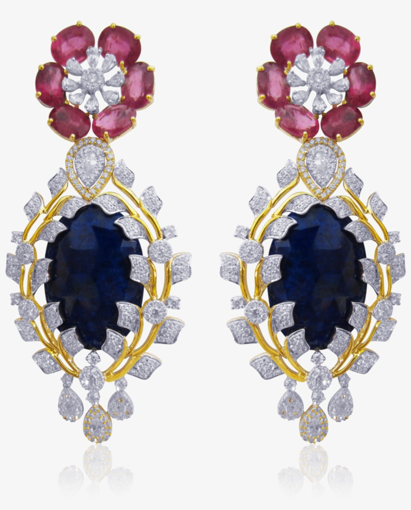 18kt White Gold, Brilliant Cut Round Diamonds, Brilliant - Earrings, transparent png download