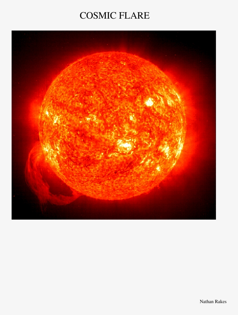 Cosmic Flare Sheet Music Composed By Nathan Rakes 1 - Luminous And Non Luminous Bodies, transparent png download