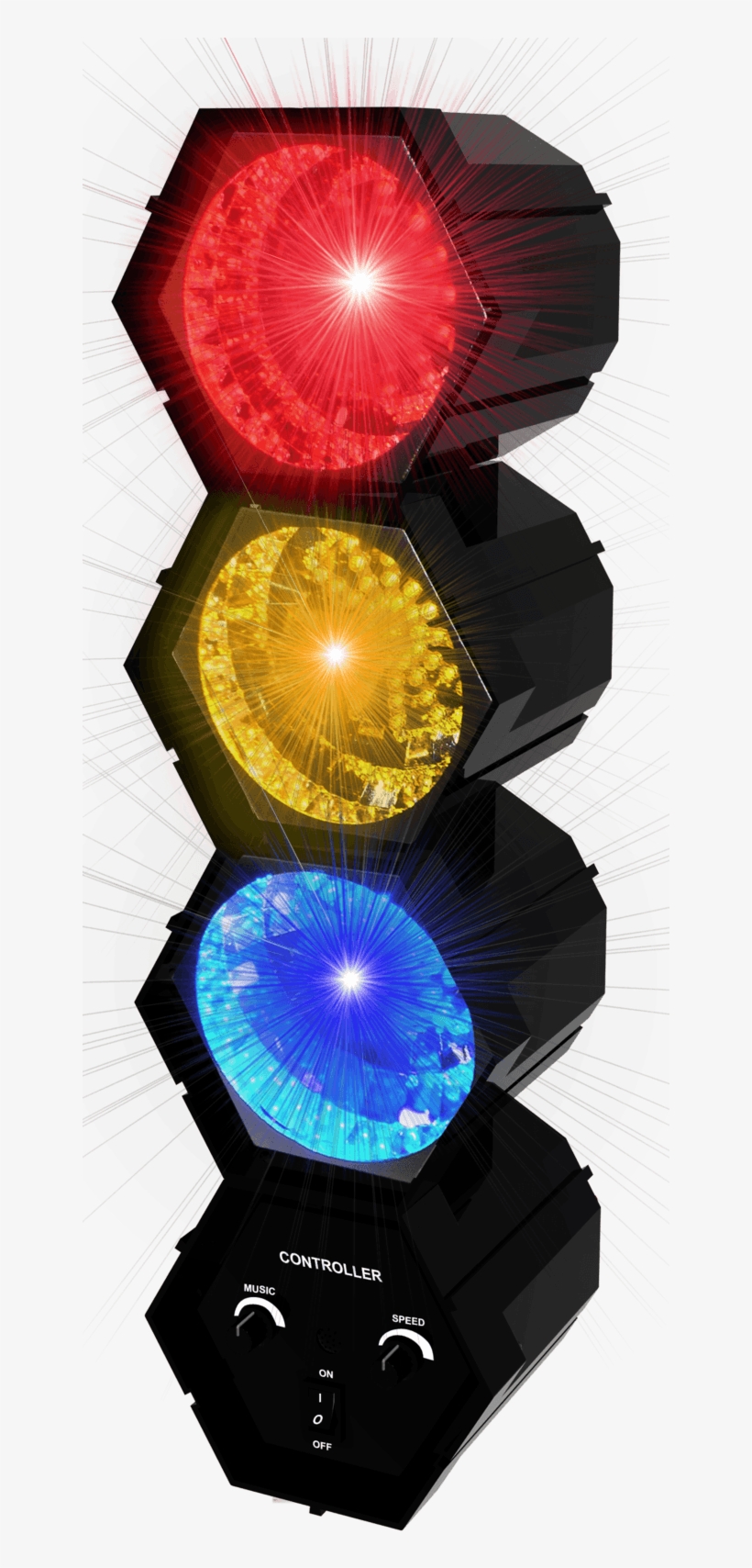 Light Organ 3 Spots - - Disco Party-set, transparent png download