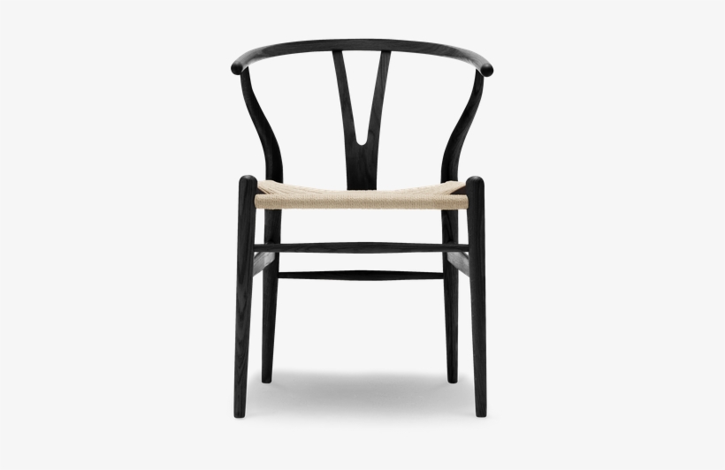 Hans Wegner Ch24 Wishbone Chair In Walnut, transparent png download