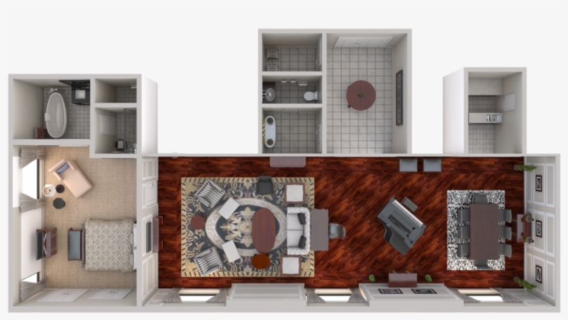 View 3d Floor Plans - Suite, transparent png download