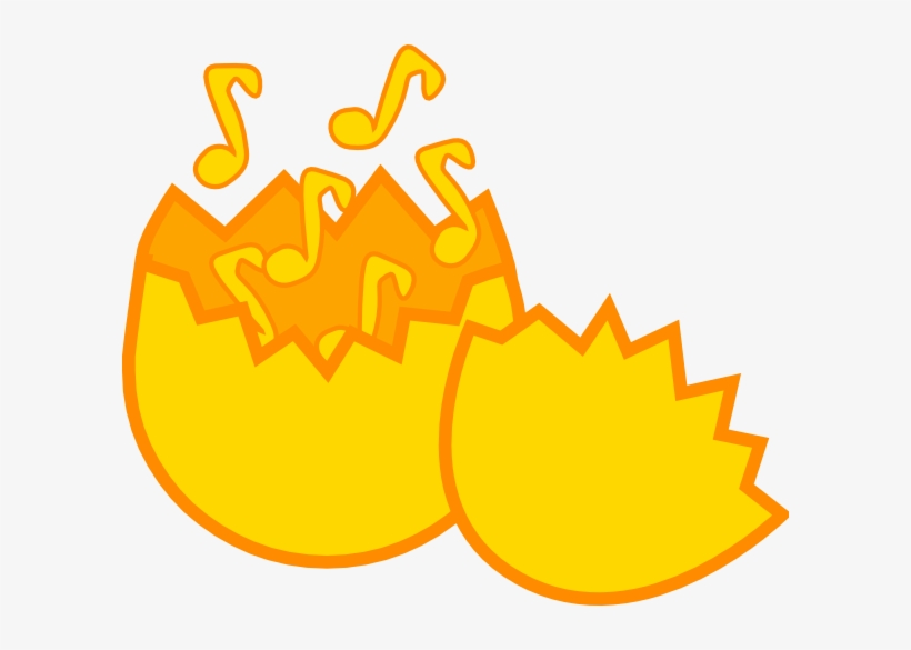 Free Vector Music From Egg Clip Art - Music Egg, transparent png download