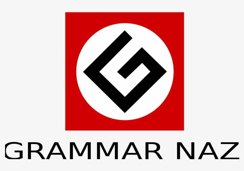 Grammar Nazi Symbol - Linguist Meme, transparent png download
