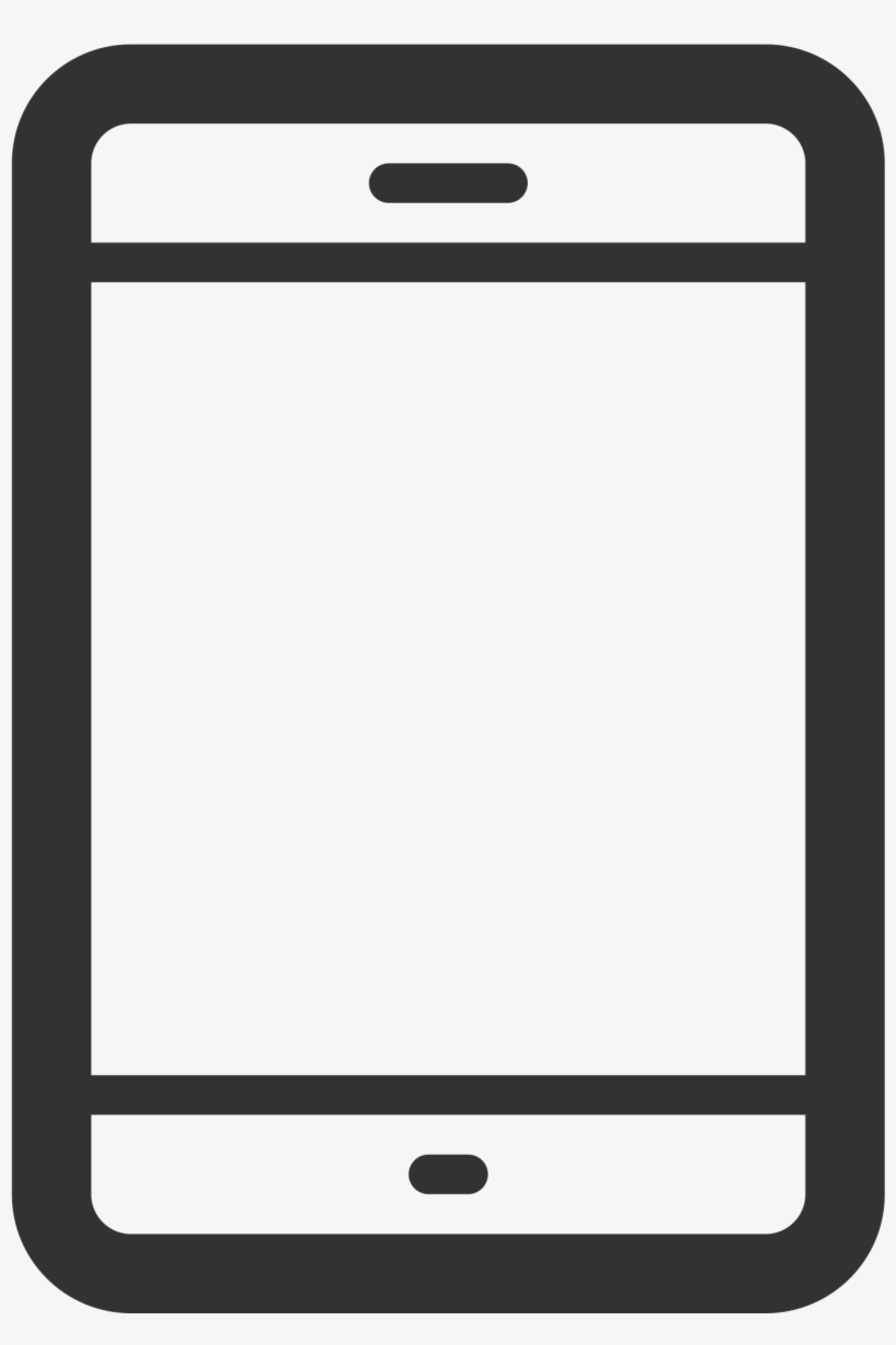 File Linecons Smartphone Outline Svg Wikimedia Commons - Cell Phone Black And White Clipart Iphone, transparent png download