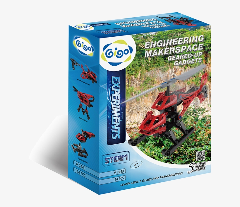 Engineering Makerspace Geared-up Gadgets - Gigo Experiments Animal Machines, transparent png download