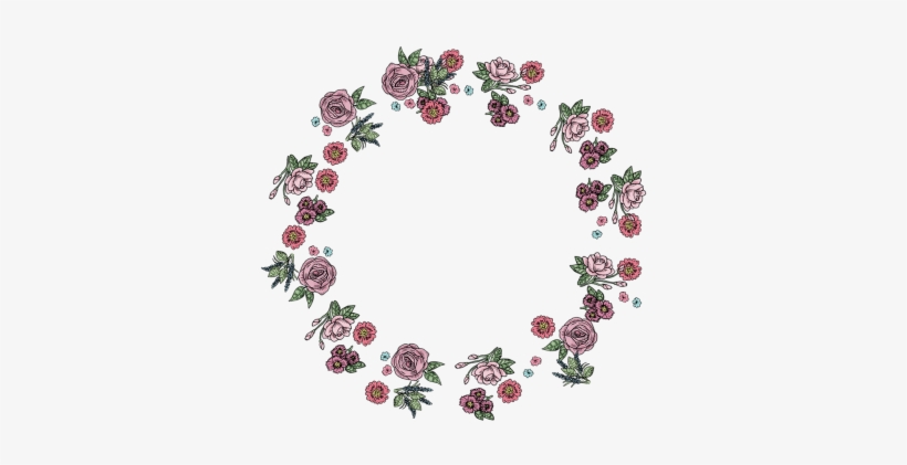 And Crafts, - Pink And Purple Flower Wreath Png, transparent png download