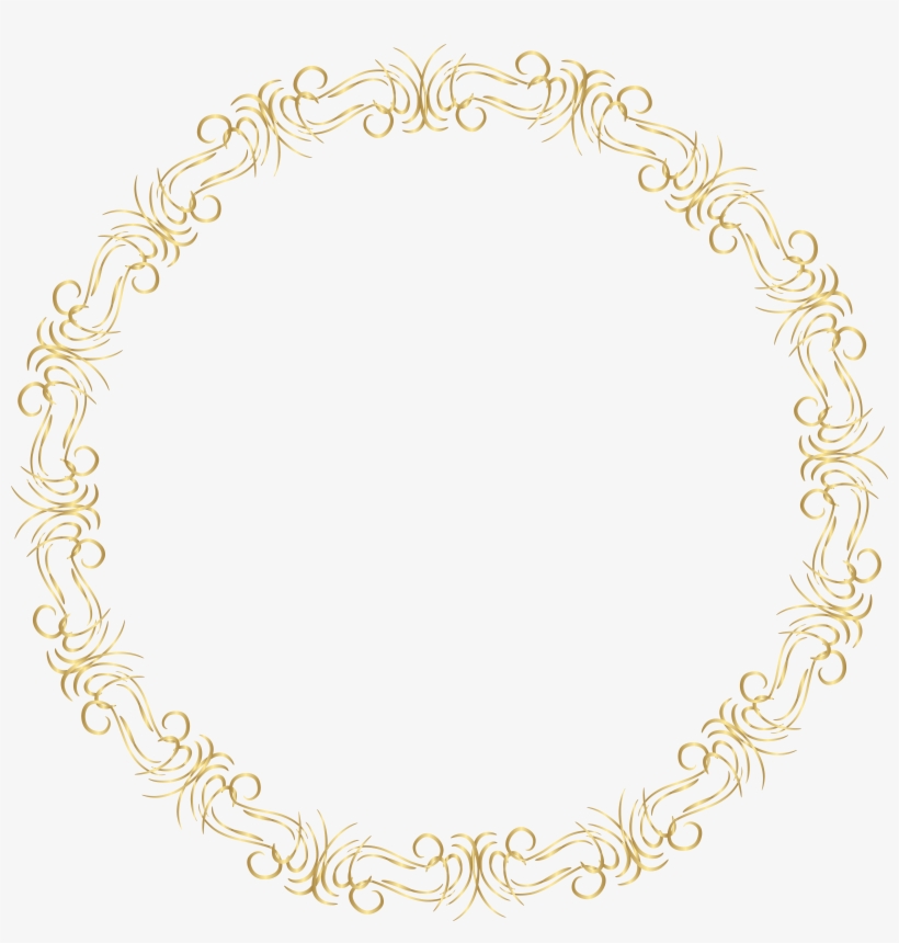 Golden Round Frame Png Download, transparent png download