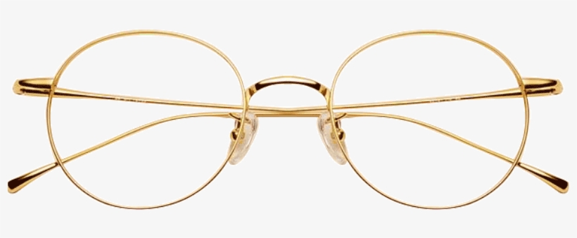 Pure Titanium Glasses Frame Female Retro Gold Round - Wood, transparent png download