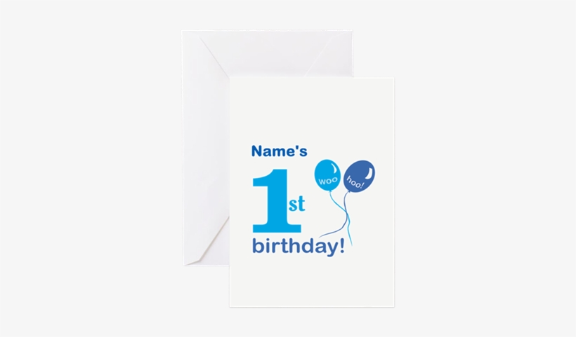 Custom First Birthday Greeting Cards By Alywear Free - Custom First Birthday Greeting Cards, transparent png download