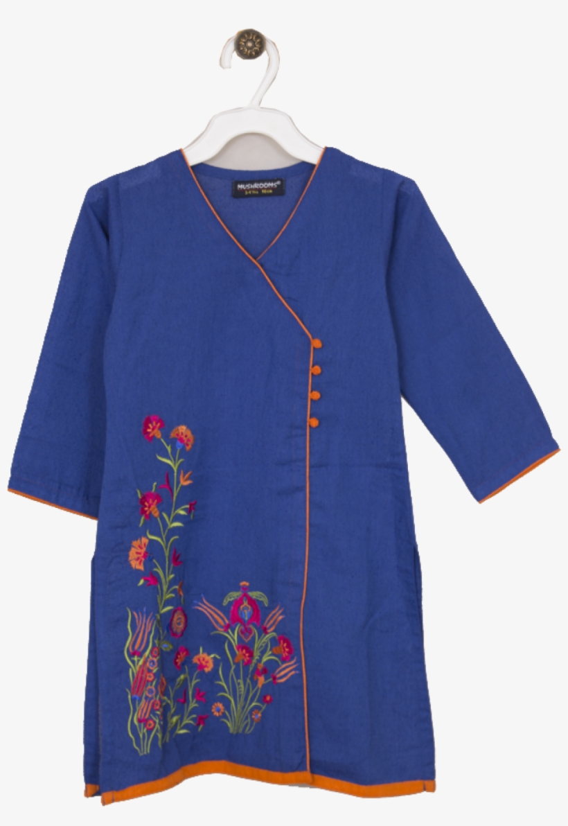 14957068300 Blue Karandi Kurta - Karandi, transparent png download