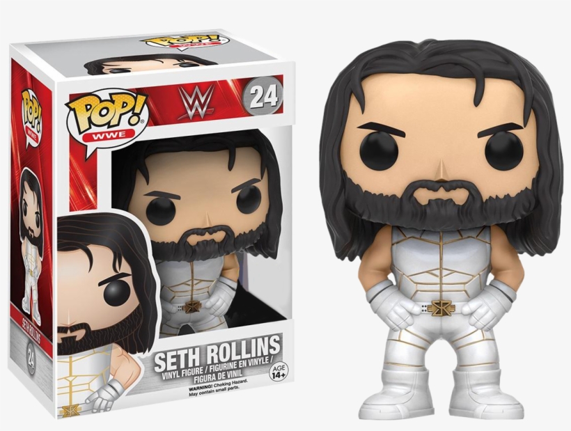Wwe Seth Rollins White Outfit Us Exclusive Pop Vinyl - Seth Rollins Fye Pop, transparent png download