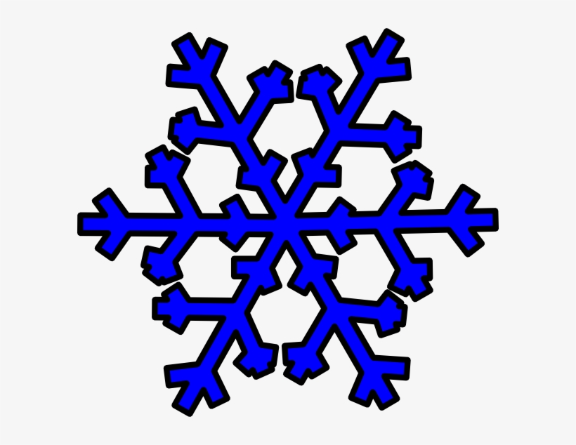 Clip Art At Clker Com Vector Online - Blue Snowflakes Clipart, transparent png download