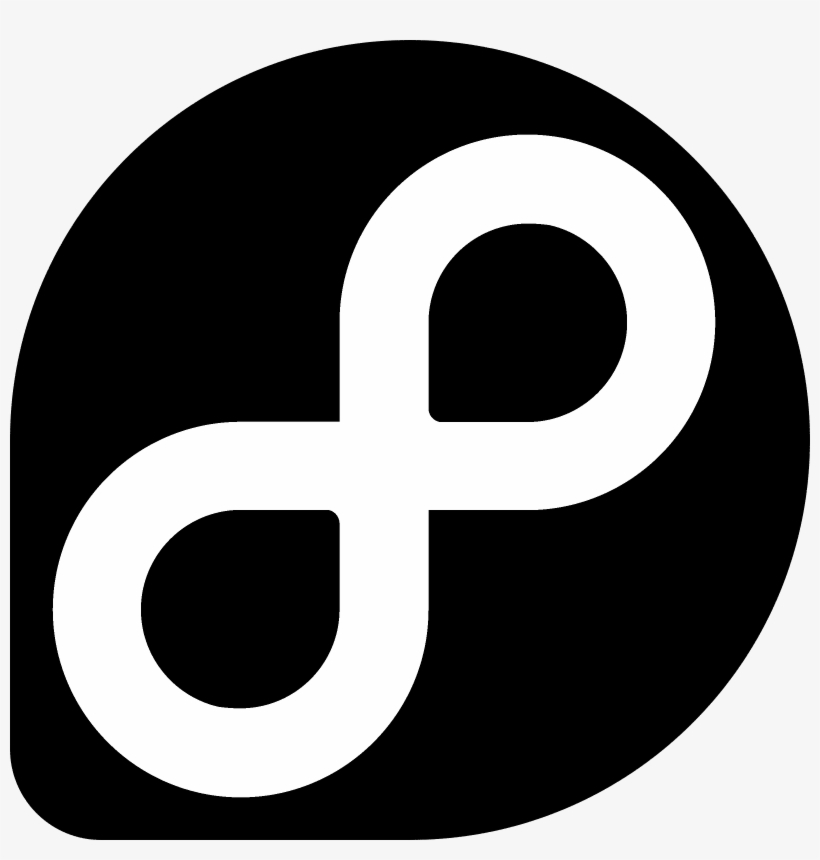 Fedora Logo Black And White - Fedora Logo Svg, transparent png download