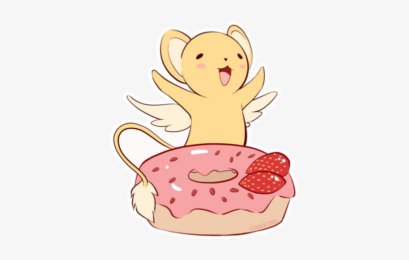 Have A Strawberry Glazed Donut And A Very Excited Kero-chan, transparent png download