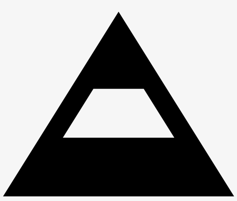 Information Pyramid Icon - Sign, transparent png download