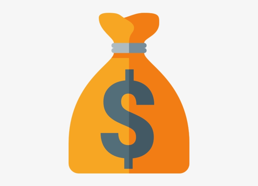 Money Bag With Dollar Sign - Money Bag Euro Png, transparent png download