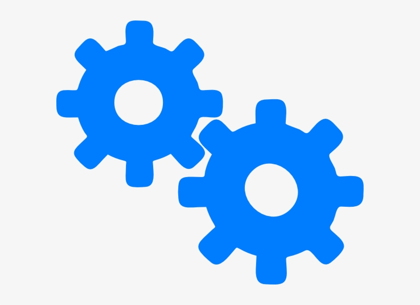 Small - Gear Clipart Blue, transparent png download
