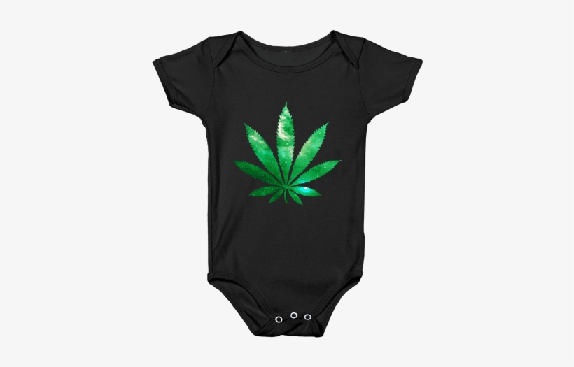 Galaxy Leaf Baby Onesy - Onesie, transparent png download