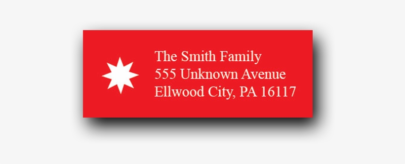 Red Back White Star - Carmine, transparent png download