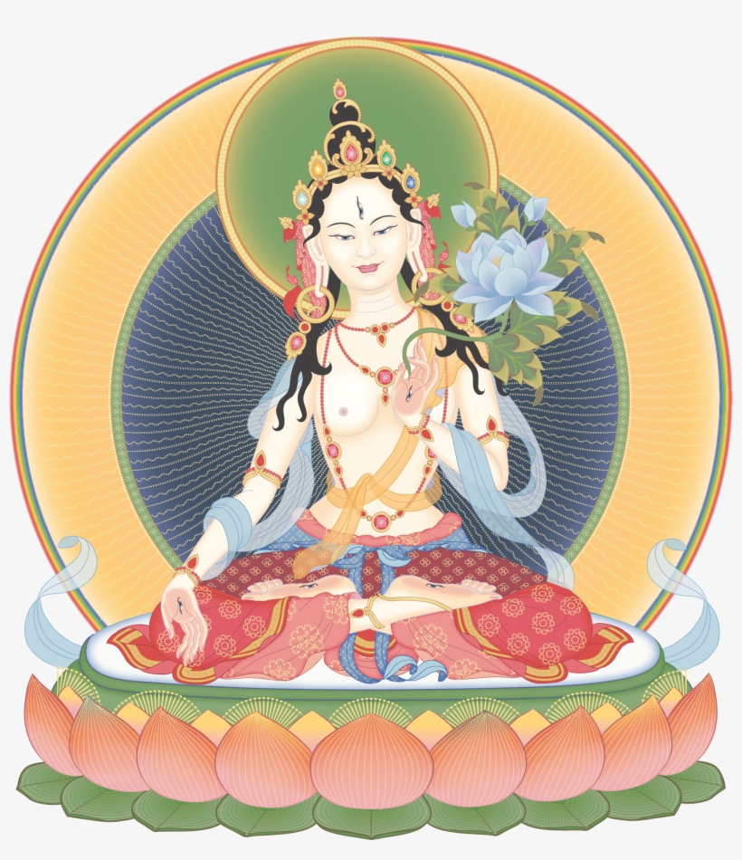 Media4 White Tara 1 Guided Meditation - White Tara Kadampa, transparent png download