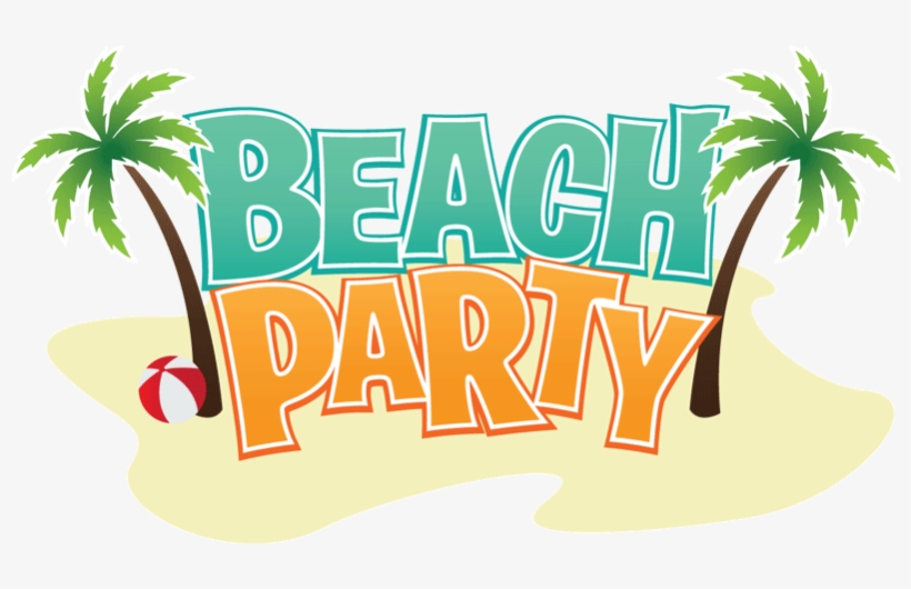 Beach Party - Black And White Palm Tree, transparent png download