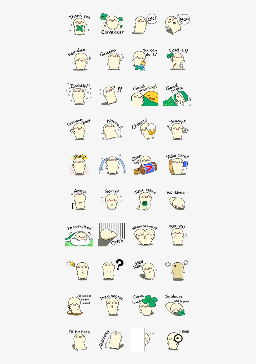 Sell Line Stickers Yururi, The Fairy Of Four-leaf Clover, transparent png download