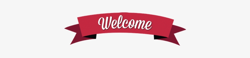 Classic Red Welcome Banner - Welcome Sign Red, transparent png download