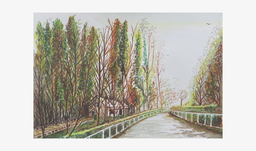 Watercolour Painting - Suspension Bridge, transparent png download