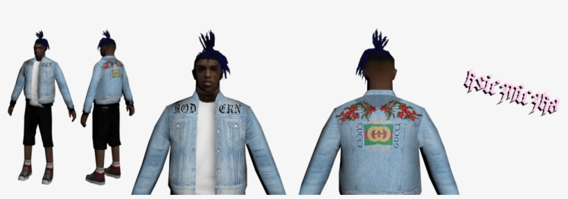 [rel]xxxtentacion - Gta Sa Skin Xxxtentacion, transparent png download