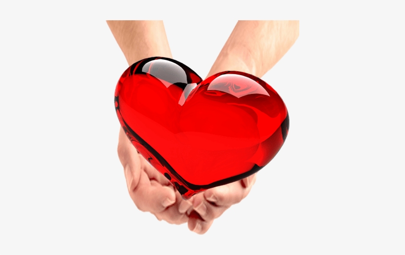 Red Heart In Hands Transparent Background Image - V/ A: Love Me Cd, transparent png download