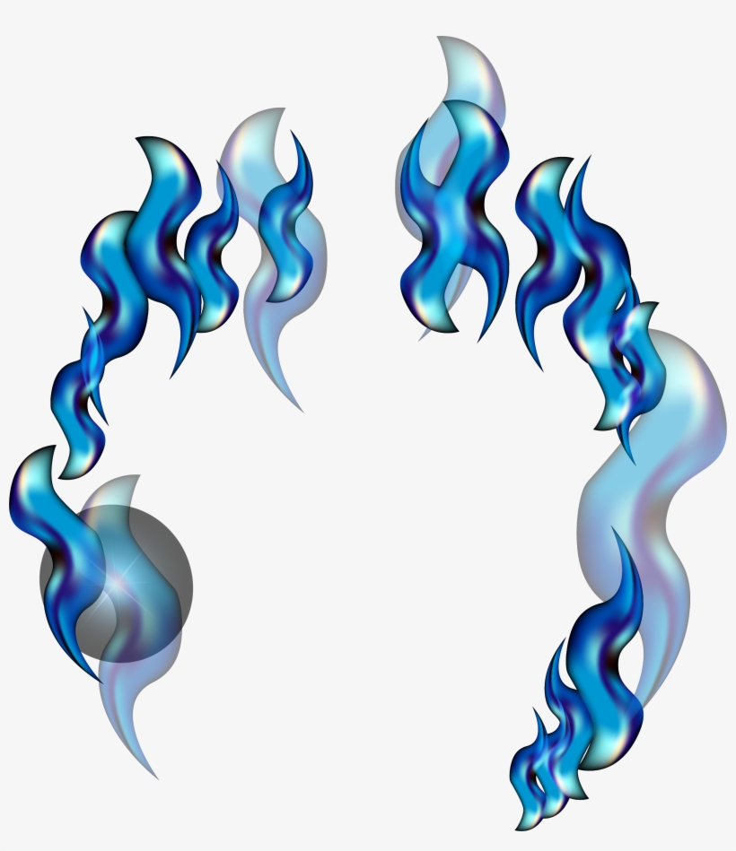 Blue Flame Png Picture - Blue, transparent png download