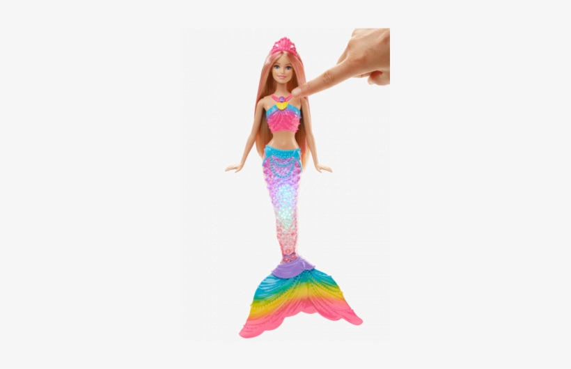 Toys - Barbie - Barbie Rainbow Light Mermaid, transparent png download
