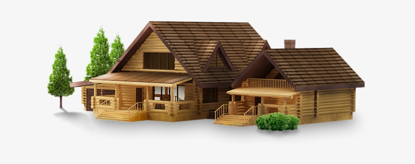 Дома Из Бруса Png, transparent png download