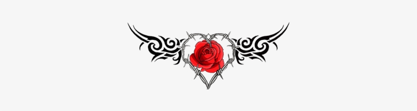 Barb Wire Heart Tattoo, transparent png download