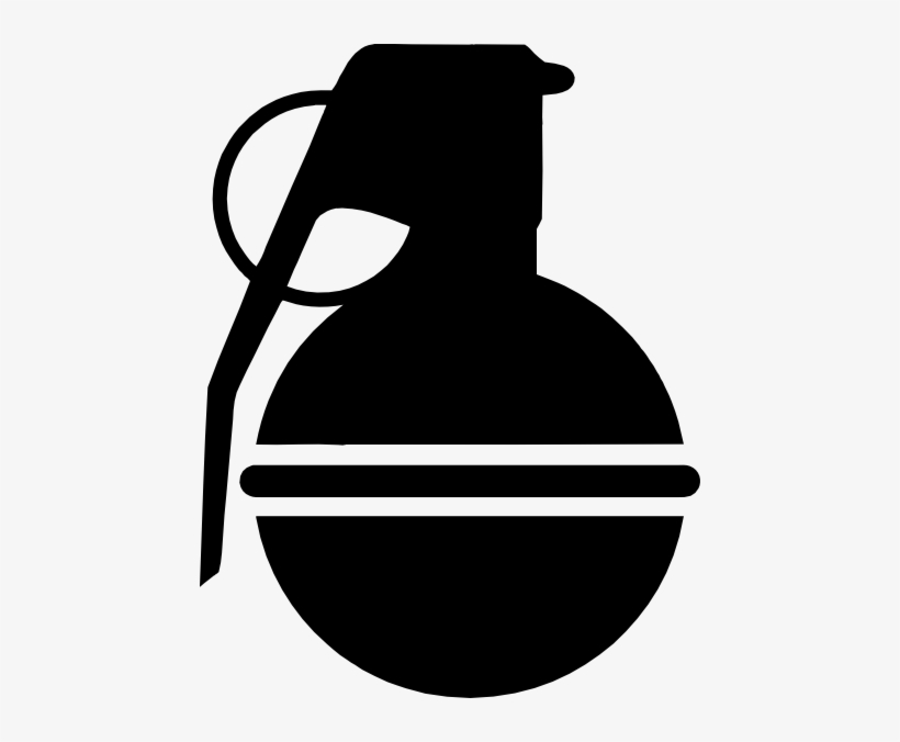 Assault Type Grenade Clip Art At Clker - Granate Clipart, transparent png download