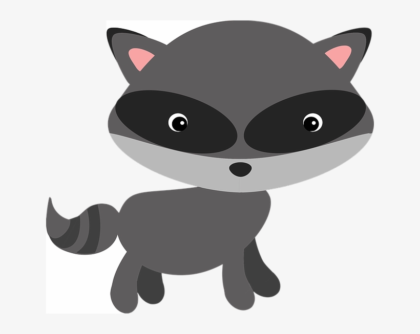 Raccoon Woodland Animal Masked Adorable Ba - Baby Woodland Animals Png, transparent png download