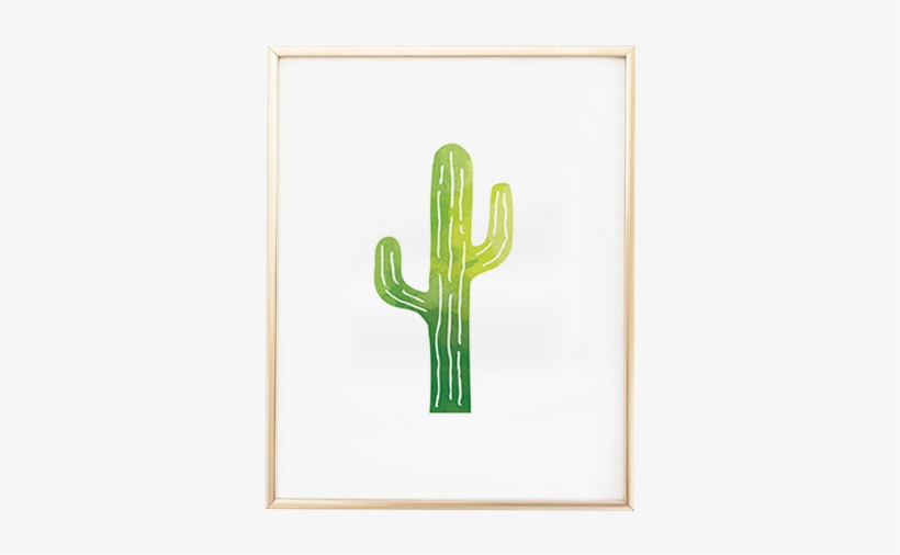 Ombr Cactus Print Cactus Print Print Print And Cacti - Cactus Art, transparent png download