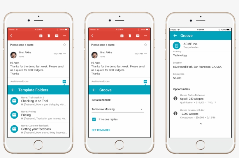 Since Groove For Gmail Already Offers These Features - Apple Iphone Gmail, transparent png download