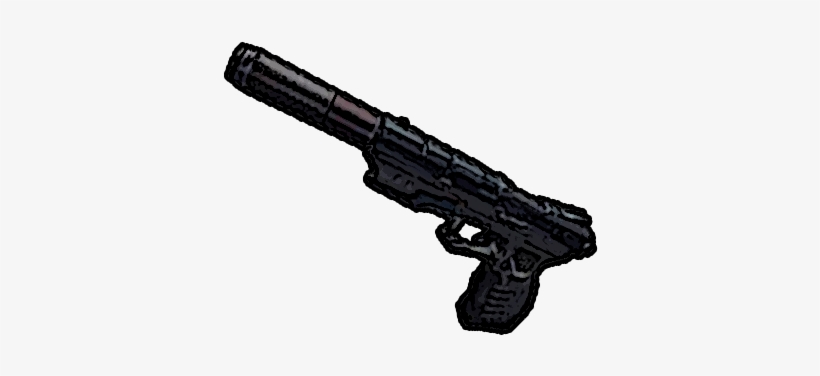 Silenced Pistol - Silenced Pistol Png, transparent png download