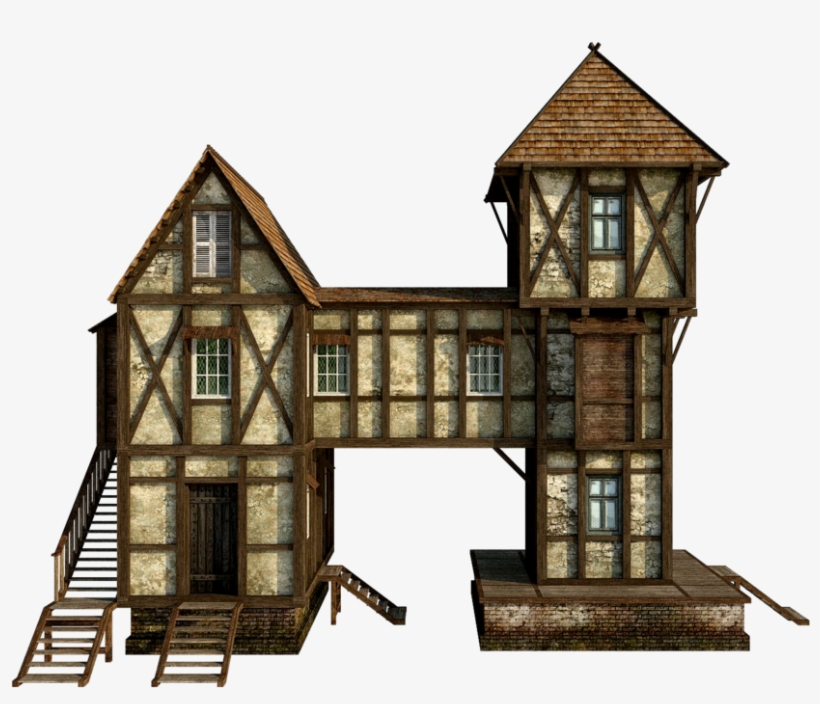 Wooden House Png Free Download - Transparent Background House Clipart Png, transparent png download