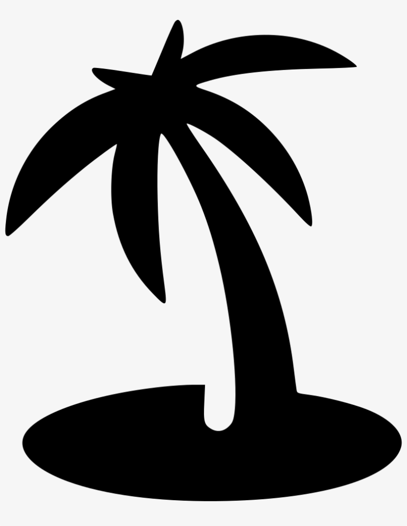 Beach Palm Island Comments - Island Icon Png, transparent png download