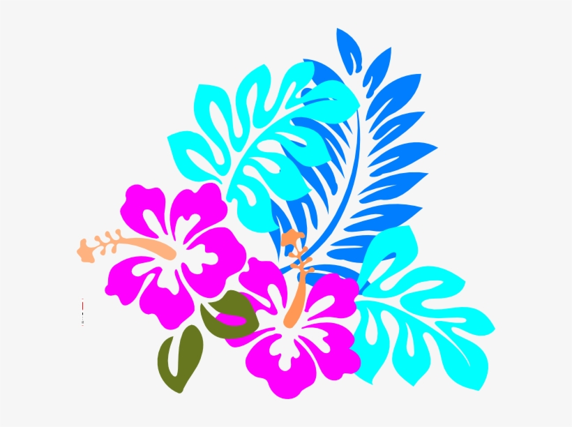Colorful Clip Art At Clker Com Vector - Hibiscus Clip Art, transparent png download