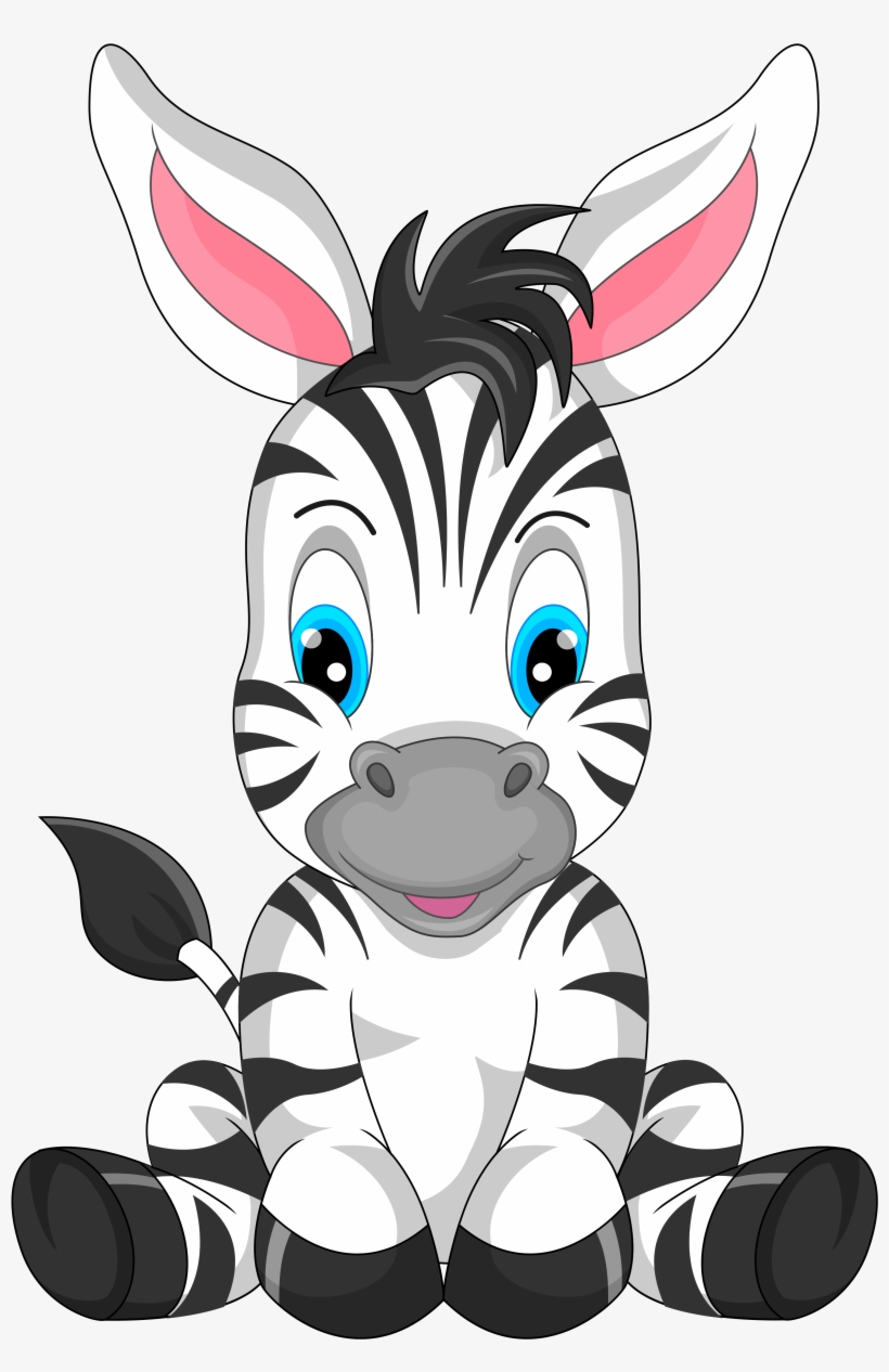 Donkey Clipart Transparent - Zebra Cartoon Png, transparent png download