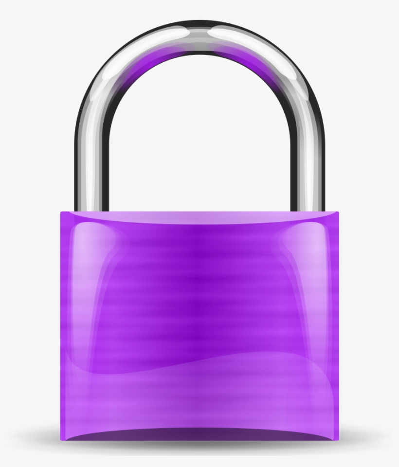File - Padlock-purple - Svg - Padlock Red, transparent png download