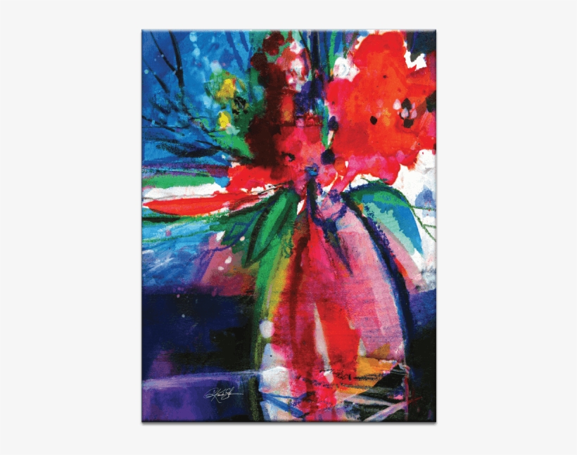 Floral Fantasy - Artist Lane 20815 By Amanda Morie Painting Print On, transparent png download